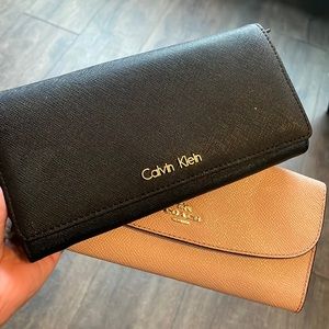 Calvin Klein and Coach wallets